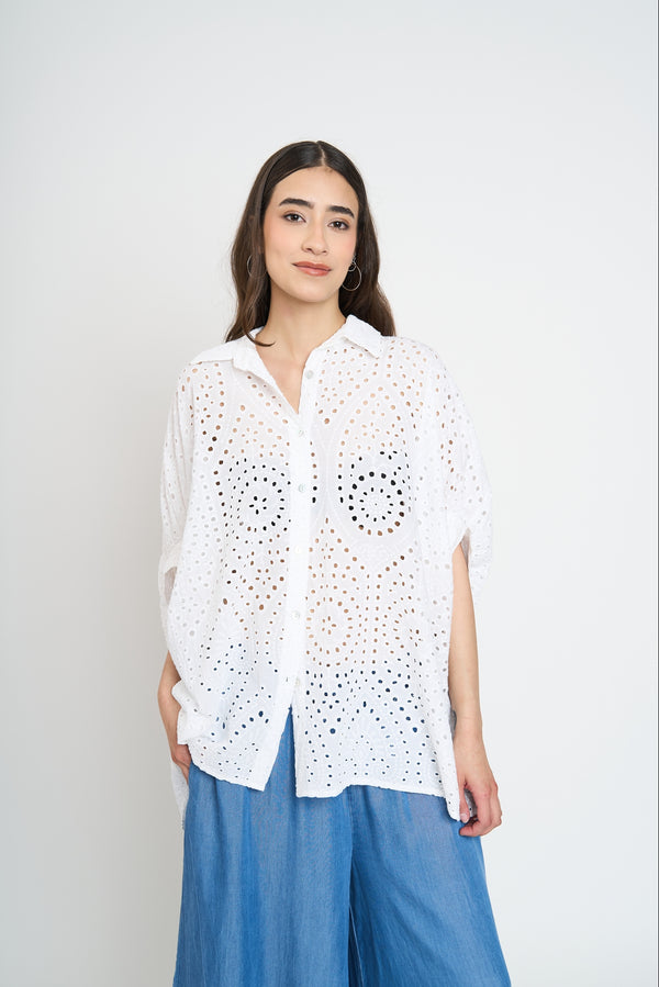 Blusa Mujer Valeria Blanco Lineatre