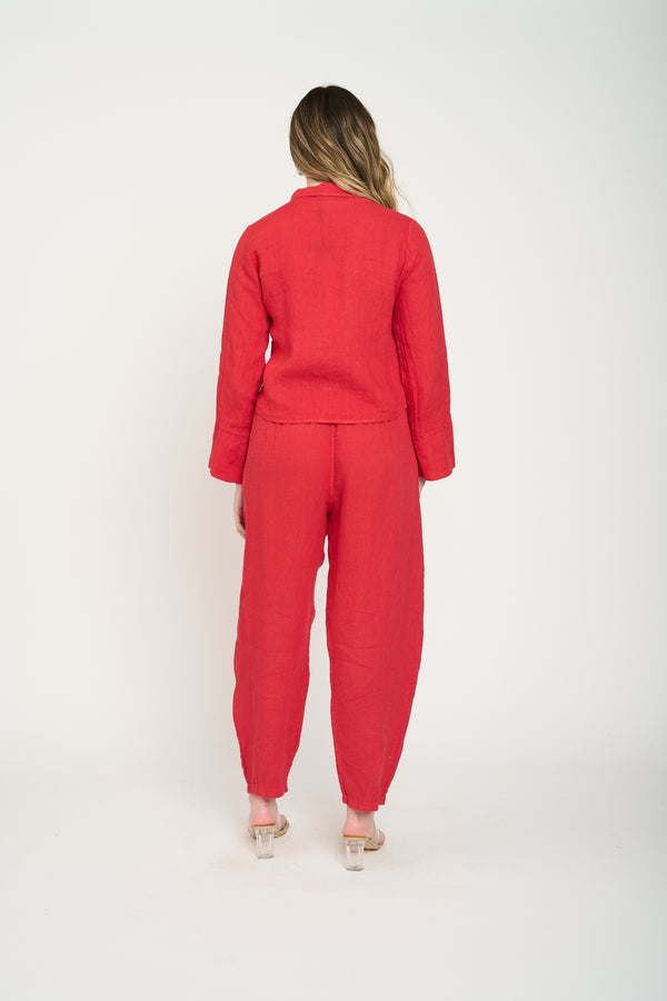 Pantalón Mujer Flavia Rojo Lineatre