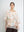 Blusa Mujer Serena Cuello redondo Beige Lineatre