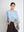 Blusa Mujer Serena Cuello redondo Cielo Lineatre