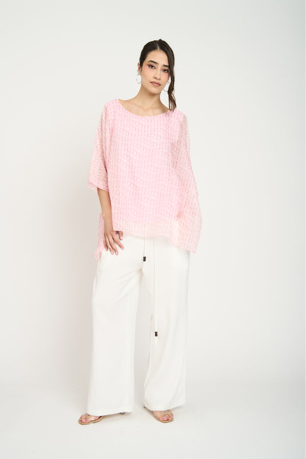 Blusa Mujer Allegra Cuello redondo Rosa Lineatre