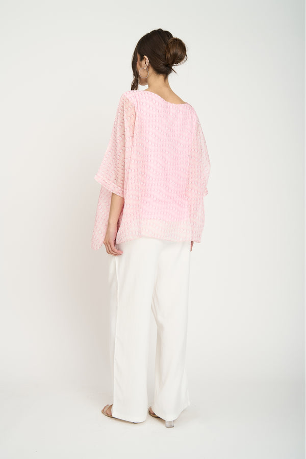 Blusa Mujer Allegra Cuello redondo Rosa Lineatre