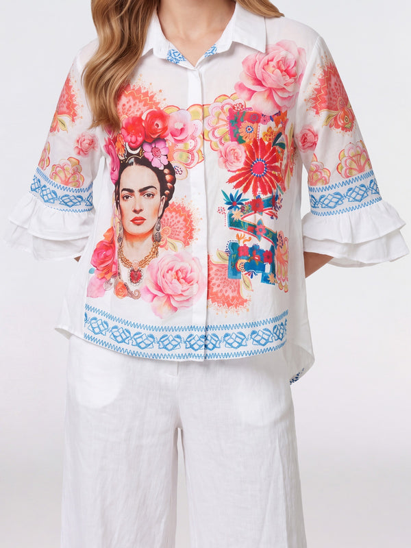 Blusa Mujer Michela Cuello camisa Frida Lineatre
