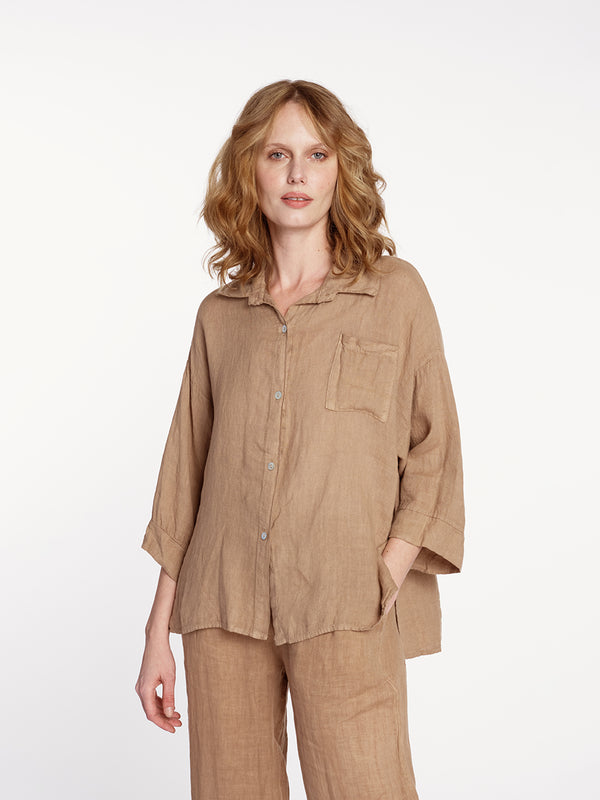 Blusa vincenza camel