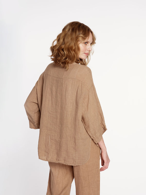 Blusa vincenza camel