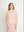 Vestido Midi de Volantes Desflecados Rosa Lineatre