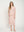 Vestido Midi de Volantes Desflecados Rosa Lineatre