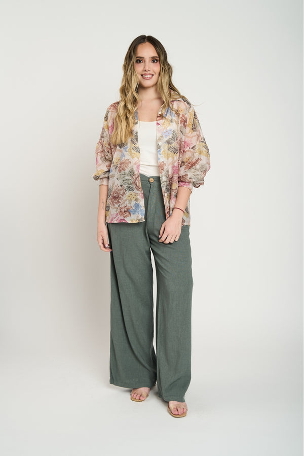 Pantalón Mujer Anna Militar Lineatre