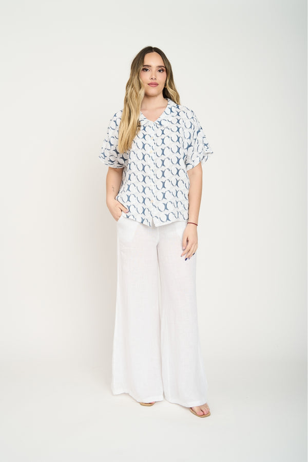 Blusa Mujer Ada Lino Fantasia Lineatre