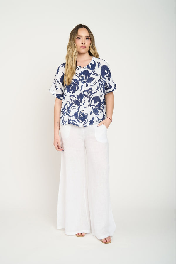 Blusa Mujer Ida Lino Fantasia Lineatre