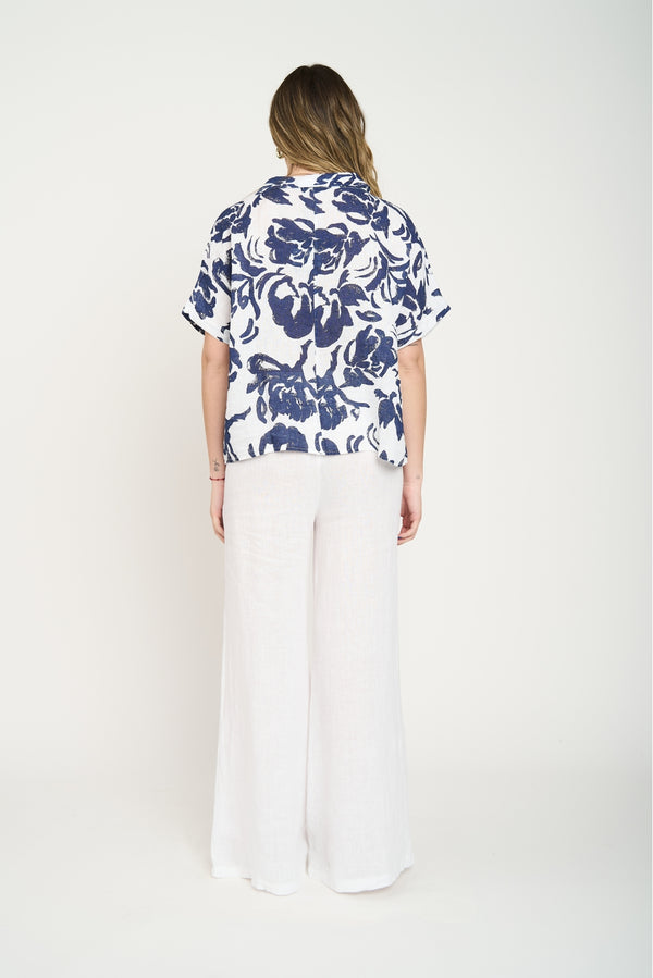 Blusa Mujer Ida Lino Fantasia Lineatre
