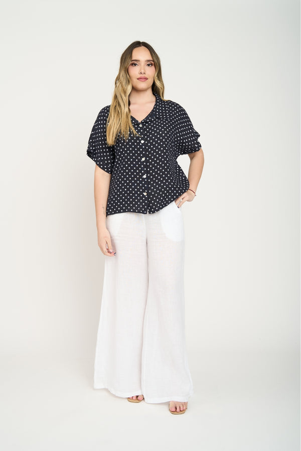 Blusa Mujer Maia Lino Fantasia Lineatre