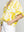Blusa Mujer Brunilda Con Amarra y Estampado Amarilla Lineatre
