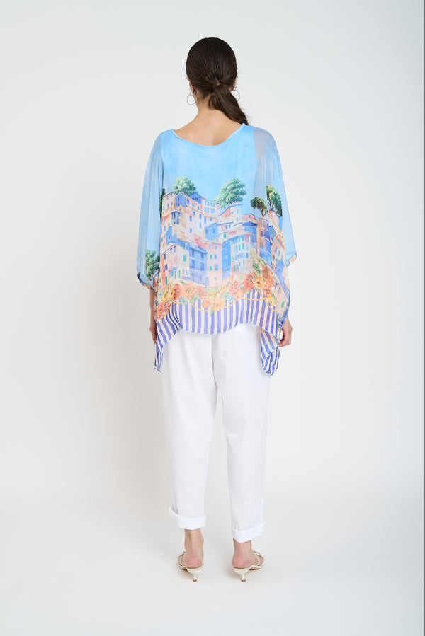 Blusa Mujer Ida Cuello redondo Jeans Lineatre