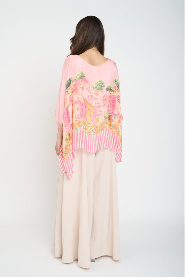 Blusa Mujer Ida Cuello redondo Rosa Lineatre