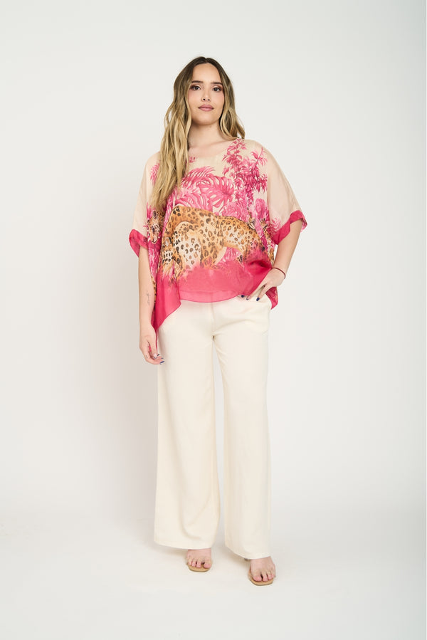 Blusa Mujer Elsa Fucsia Lineatre