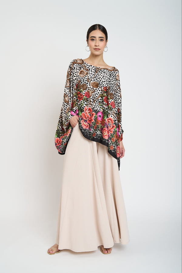 Blusa Mujer Laura Cuello redondo Chocolate Lineatre