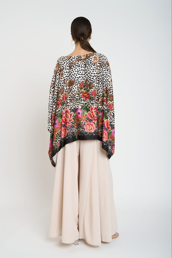 Blusa Mujer Laura Cuello redondo Chocolate Lineatre