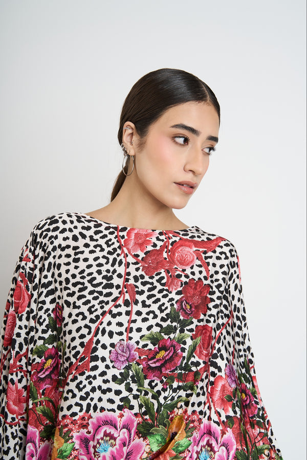 Blusa Mujer Laura Cuello redondo Rojo Lineatre