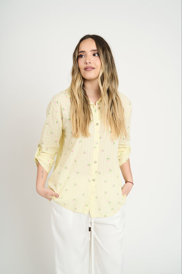 Blusa Mujer Adriana Amarillo Lineatre