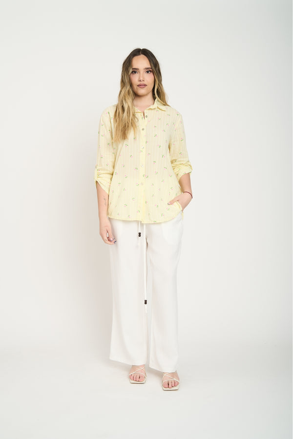 Blusa Mujer Adriana Amarillo Lineatre