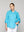 Blusa Mujer Betsabe de Algodón Manga Larga Con Rayas Verde Turquesa Lineatre