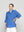 Blusa Mujer Betsabe  de Algodón Manga Larga Lisa Azul Lineatre