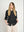 Blusa Mujer Maria Escote en V Negro Lineatre