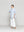 Camisa Mujer Leila Oversize Con Cuello Y Puño Blanco A Rayas Celeste Lineatre
