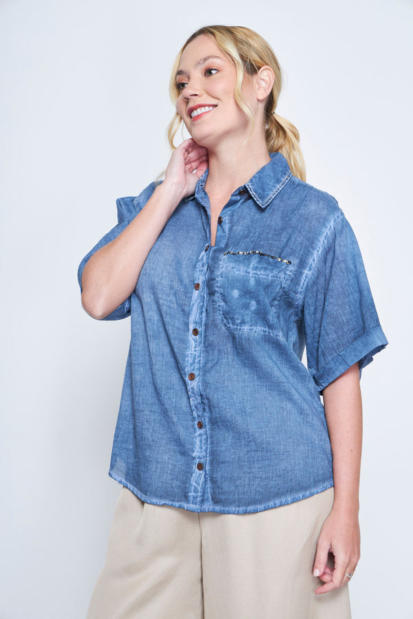 BLUSA KARA AZUL