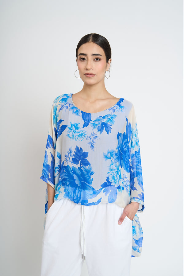 Blusa Mujer Lara Cuello redondo Royal Lineatre