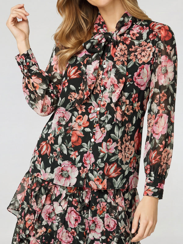 Blusa Mujer Javiera Negro Lineatré