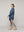 Blusa Mujer Biddy  Larga Tipo Jeans Bolsillo Frontal Y Detalle Lentejuelas Azul Lineatre