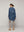 Blusa Mujer Biddy  Larga Tipo Jeans Bolsillo Frontal Y Detalle Lentejuelas Azul Lineatre