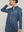 Blusa Mujer Biddy  Larga Tipo Jeans Bolsillo Frontal Y Detalle Lentejuelas Azul Lineatre