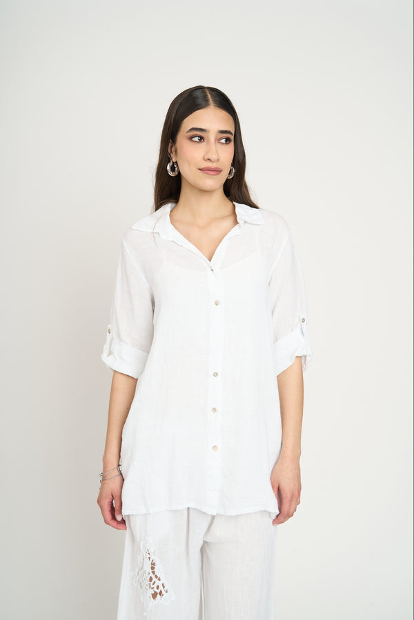 Blusa Mujer Delfina Blanco Lineatre