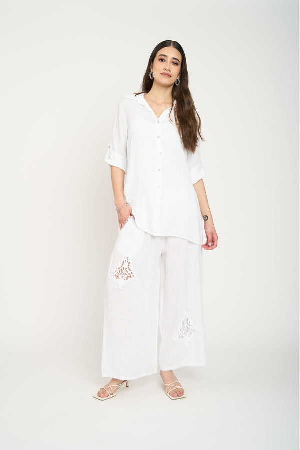 Blusa Mujer Delfina Blanco Lineatre