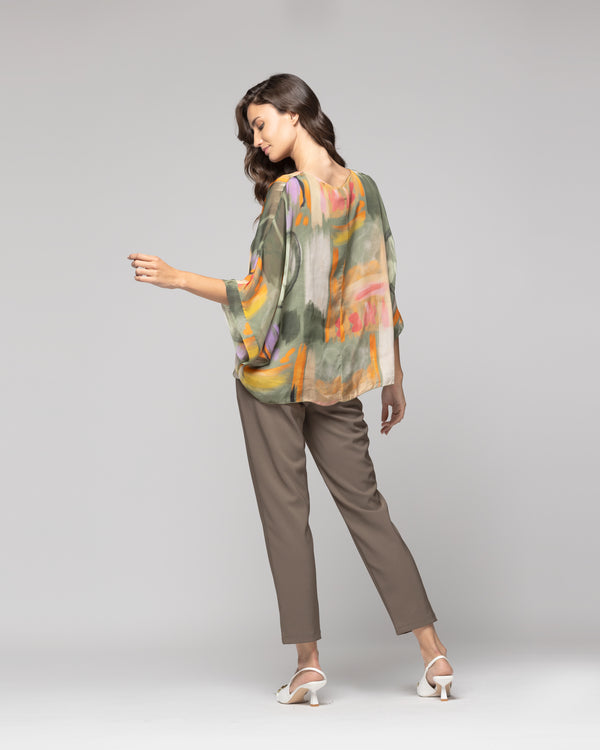 Blusa Mujer Elira Verde Lineatre