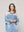 Camisa Mujer Lavinia Oversize Con Detalle Calado Celeste Lineatre