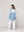 Camisa Mujer Lavinia Oversize Con Detalle Calado Celeste Lineatre