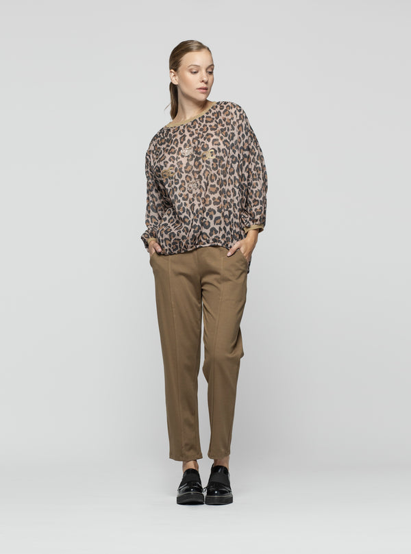 BLUSA ISOLDA LEOPARDO