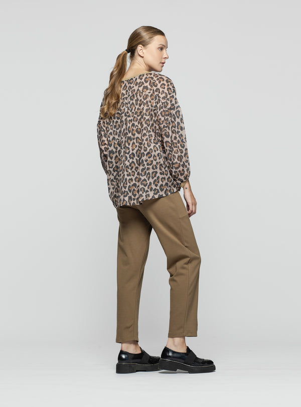 BLUSA ISOLDA LEOPARDO