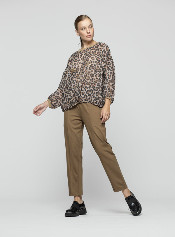 BLUSA ISOLDA LEOPARDO