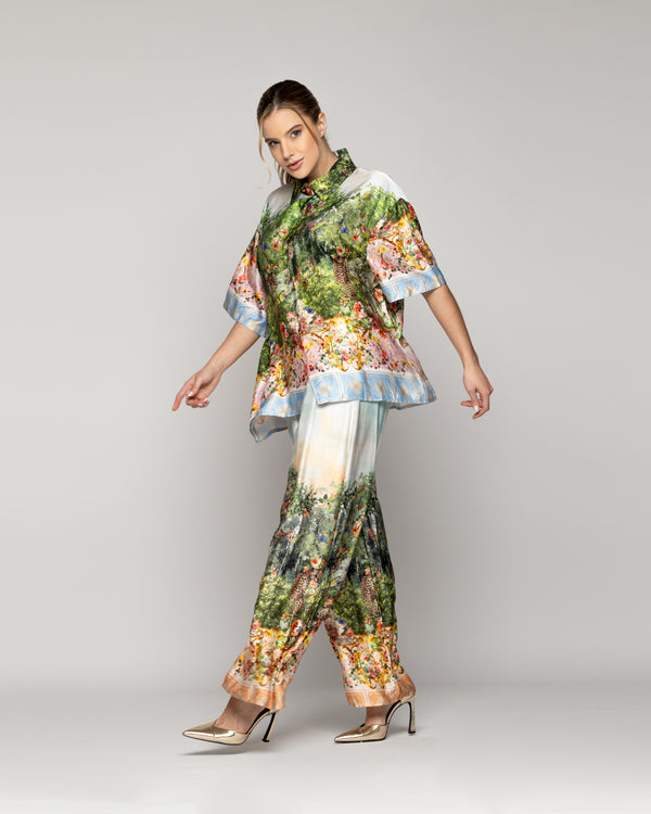 Blusa Mujer Pasqualina Estampado Flora Y Fauna Lineatre