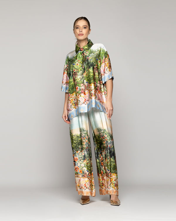 Blusa Mujer Pasqualina Estampado Flora Y Fauna Lineatre