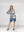 Blusa Mujer Clara Blanco/Negro Lineatré