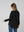 Blusa Mujer Claudia Relaxed Cuello tipo camisa Manga larga con puño recto Negro Lineatre