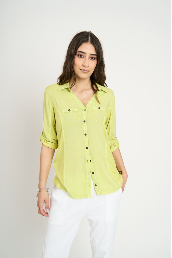 Blusa Mujer Serena Limón Lineatre