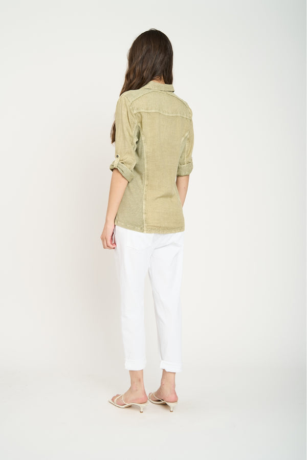 Blusa Mujer Serena Militar Lineatre