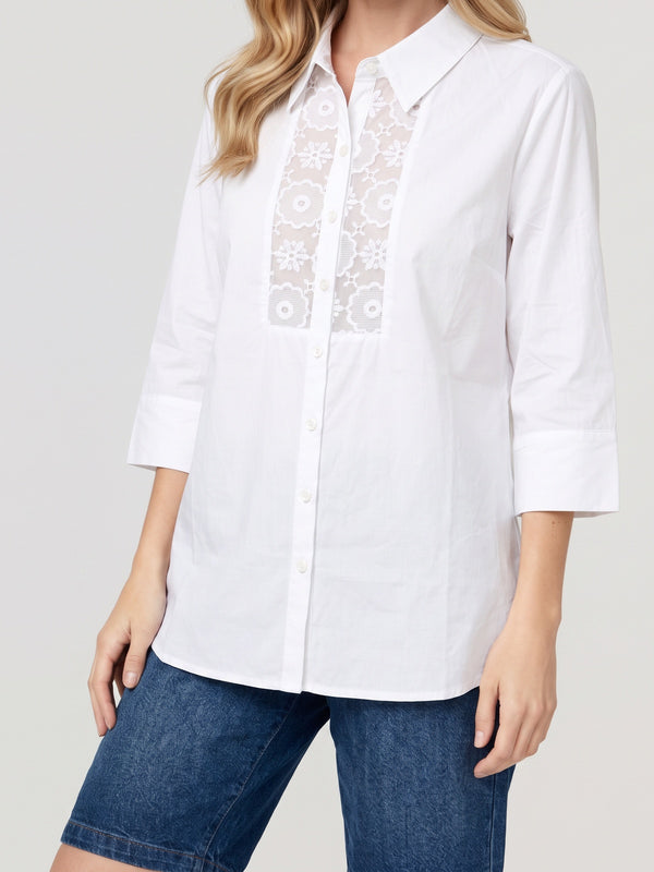 Blusa Mujer Isabella Blanco Lineatré